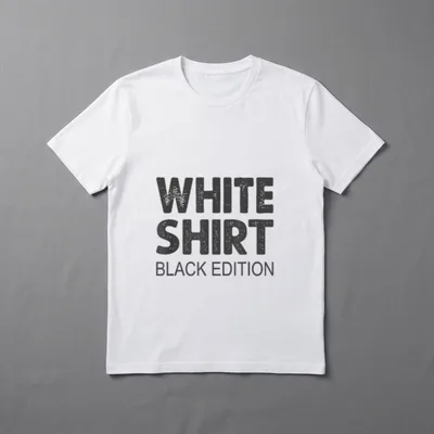 White Black Edition Sarkasmus Ironie T-Shirt – Klassisches T-Shirt in Schwarz