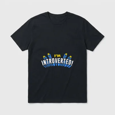 Ich bin introvertiert! Sarkastische T-Shirt – Klassisches T-Shirt in Schwarz