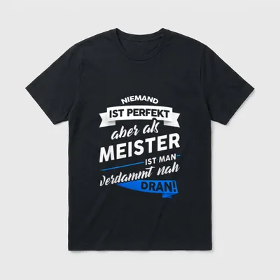 Meister Handwerker Prüfung Witz T-Shirt – Klassisches T-Shirt in Schwarz