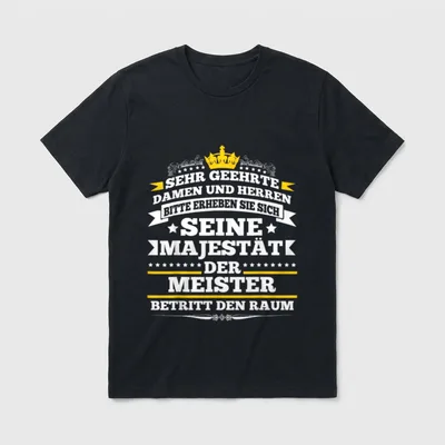 Abschluss Sprüche T-Shirt – Klassisches T-Shirt in Schwarz