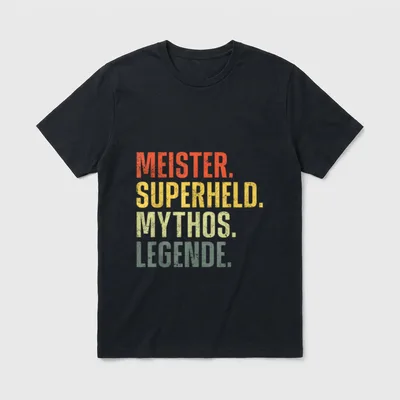 Meisterprüfung Handwerk T-Shirt – Klassisches T-Shirt in Schwarz