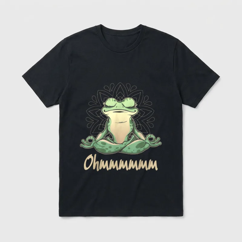 Süße Frosch Geschenke Yoga T-Shirt – Klassisches T-Shirt in Schwarz