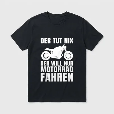 Motorrad Lustiger Spruch T-Shirt – Klassisches T-Shirt in Schwarz