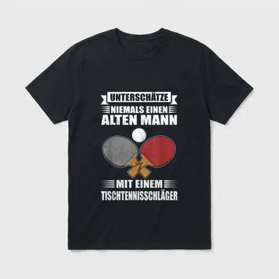 Unterschätze Niemals einen Alten T-Shirt – Klassisches T-Shirt in Schwarz