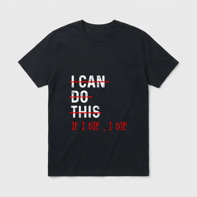 Lustiges Workout I Can T-Shirt – Klassisches T-Shirt in Schwarz