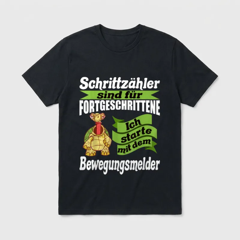 Lustiger Schildkröten Spruch Laufen T-Shirt – Klassisches T-Shirt in Schwarz