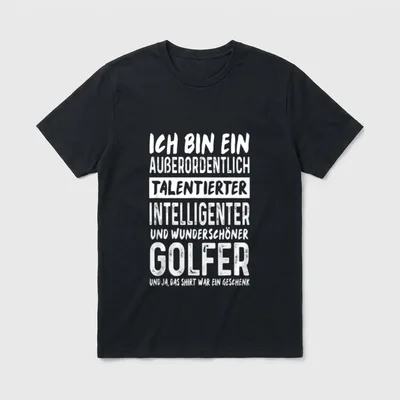 Wunderschöner Golfer Lustiger Golfspieler T-Shirt – Klassisches T-Shirt in Schwarz