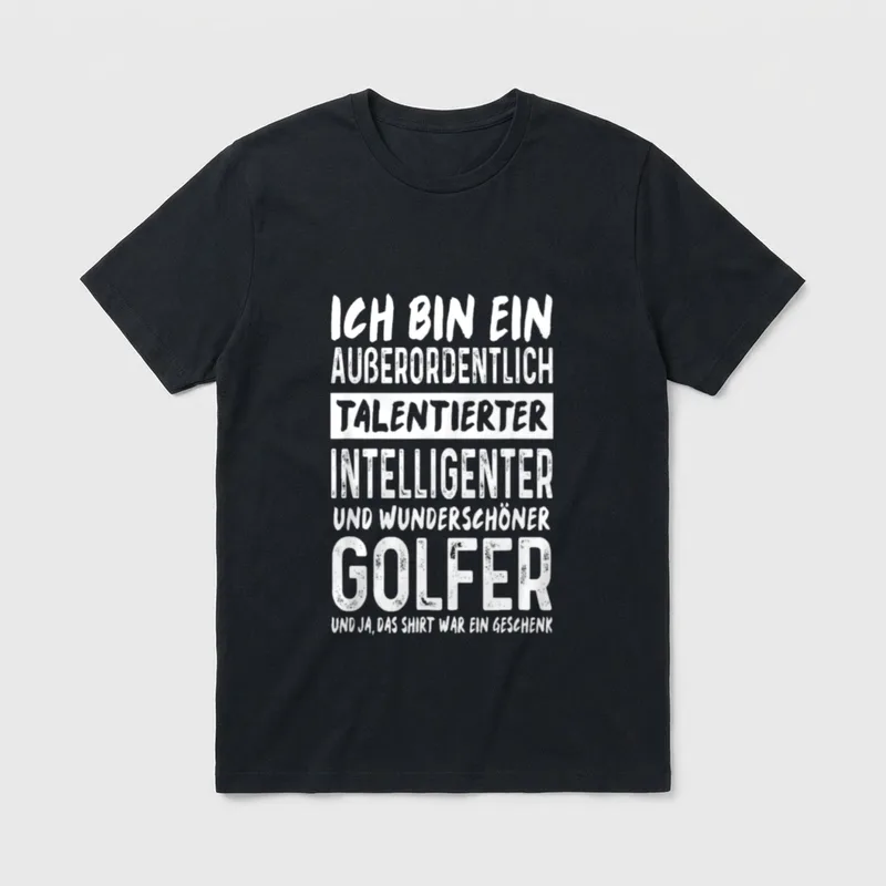 Wunderschöner Golfer Lustiger Golfspieler T-Shirt – Klassisches T-Shirt in Schwarz
