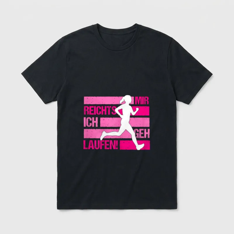Mir Reichts Ich Geh Laufen T-Shirt – Klassisches T-Shirt in Schwarz