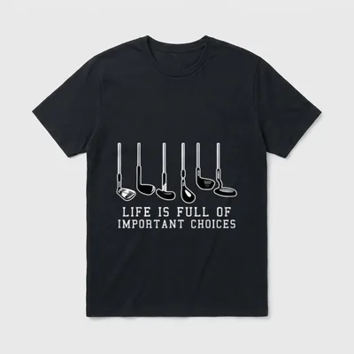 Golf Lustig Golf Sprüche T-Shirt – Klassisches T-Shirt in Schwarz