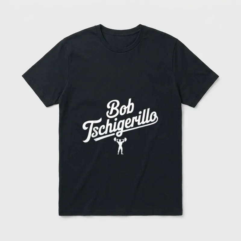 Bob Tschigerillo Lustiges Fitness T-Shirt – Klassisches T-Shirt in Schwarz