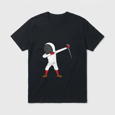 Lustiges Dabbing Fechtsport Fechtverein T-Shirt – Klassisches T-Shirt in Schwarz