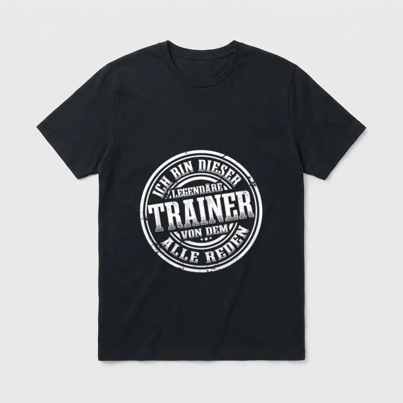 Witzige Sport Trainer Geschenke T-Shirt – Klassisches T-Shirt in Schwarz