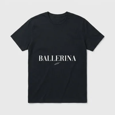 Fitness Gym Ballerina Lustig T-Shirt – Klassisches T-Shirt in Schwarz