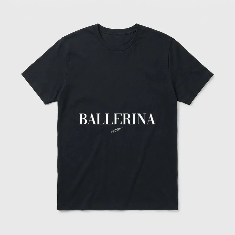 Fitness Gym Ballerina Lustig T-Shirt – Klassisches T-Shirt in Schwarz