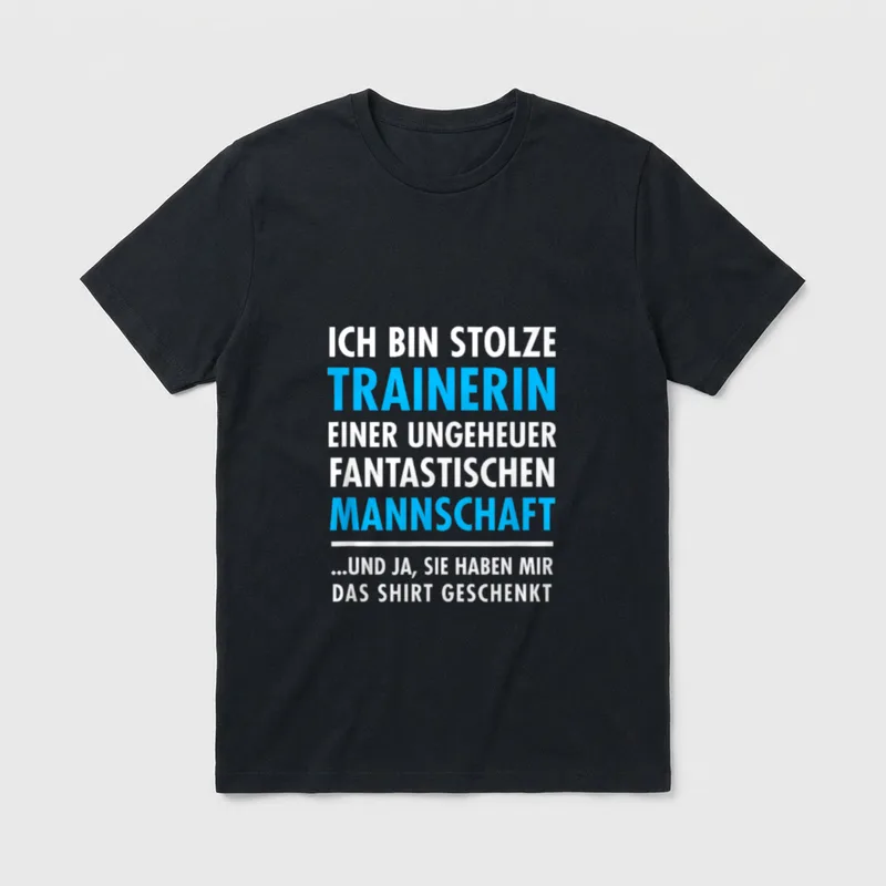 Lustiges Trainerin Sport Mannschaft T-Shirt – Klassisches T-Shirt in Schwarz