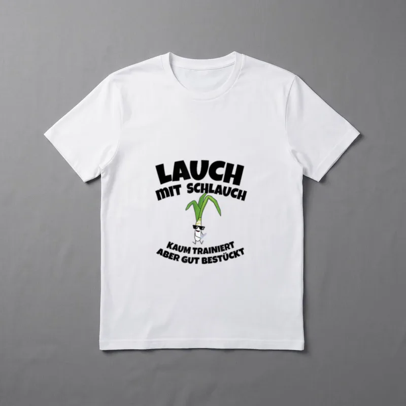 Lauch mit Schlauch Lustiges Fitness T-Shirt – Klassisches T-Shirt in Schwarz