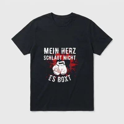 Boxen-Sport Box-Training Spruch T-Shirt – Klassisches T-Shirt in Schwarz