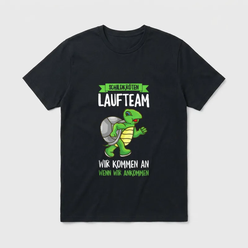 Schildkröten Laufteam Lustiges Joggen T-Shirt – Klassisches T-Shirt in Schwarz