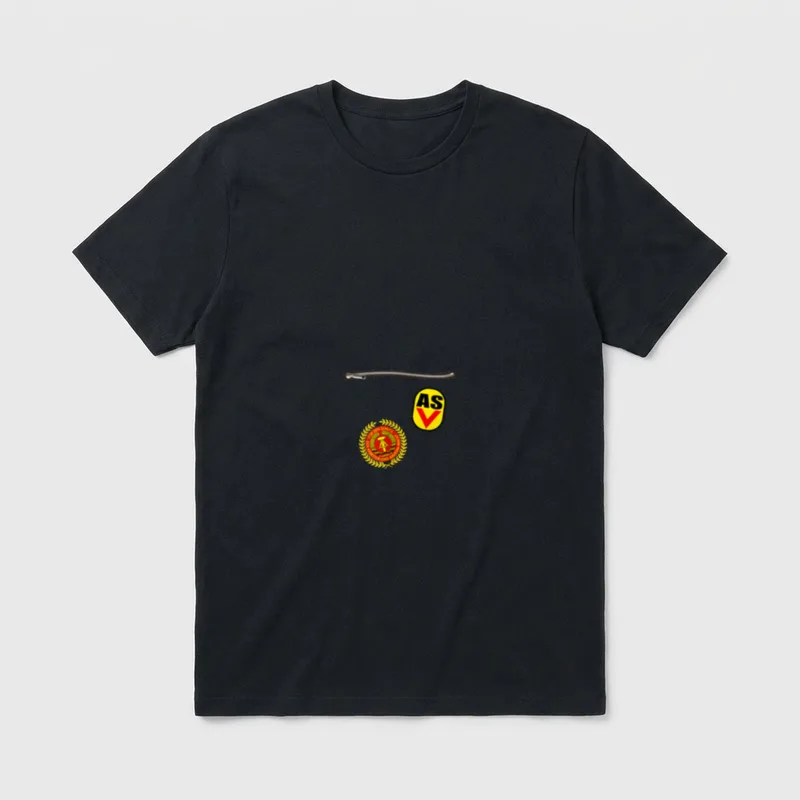 DDR Armee Sport Vereinigung T-Shirt – Klassisches T-Shirt in Schwarz