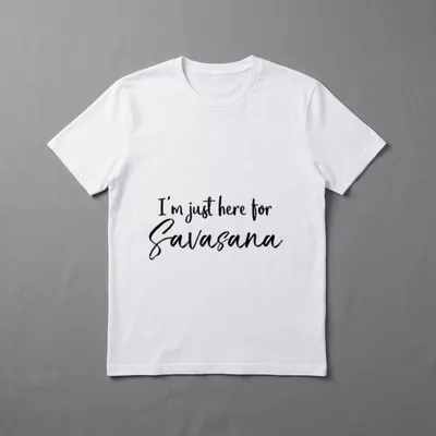 Funny Yoga Quote Workout T-Shirt – Klassisches T-Shirt in Schwarz