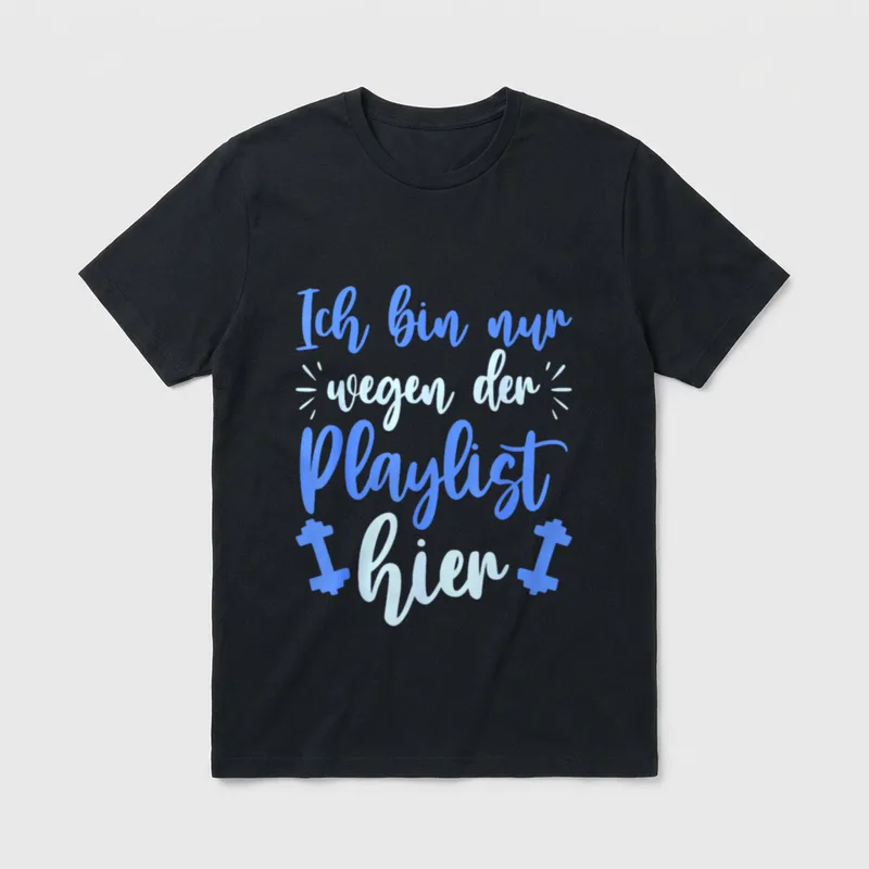 Lustige Gym Sport Fitness T-Shirt – Klassisches T-Shirt in Schwarz