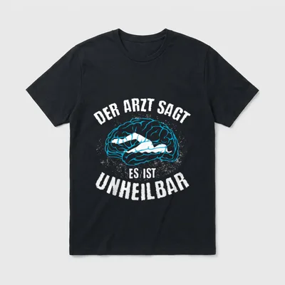 Schwimmen witziges Schwimmsport Es T-Shirt – Klassisches T-Shirt in Schwarz