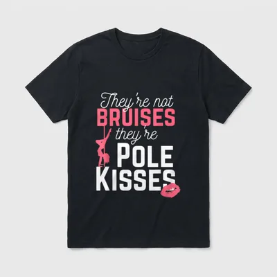 Lustiges Pole Dance Pole T-Shirt – Klassisches T-Shirt in Schwarz