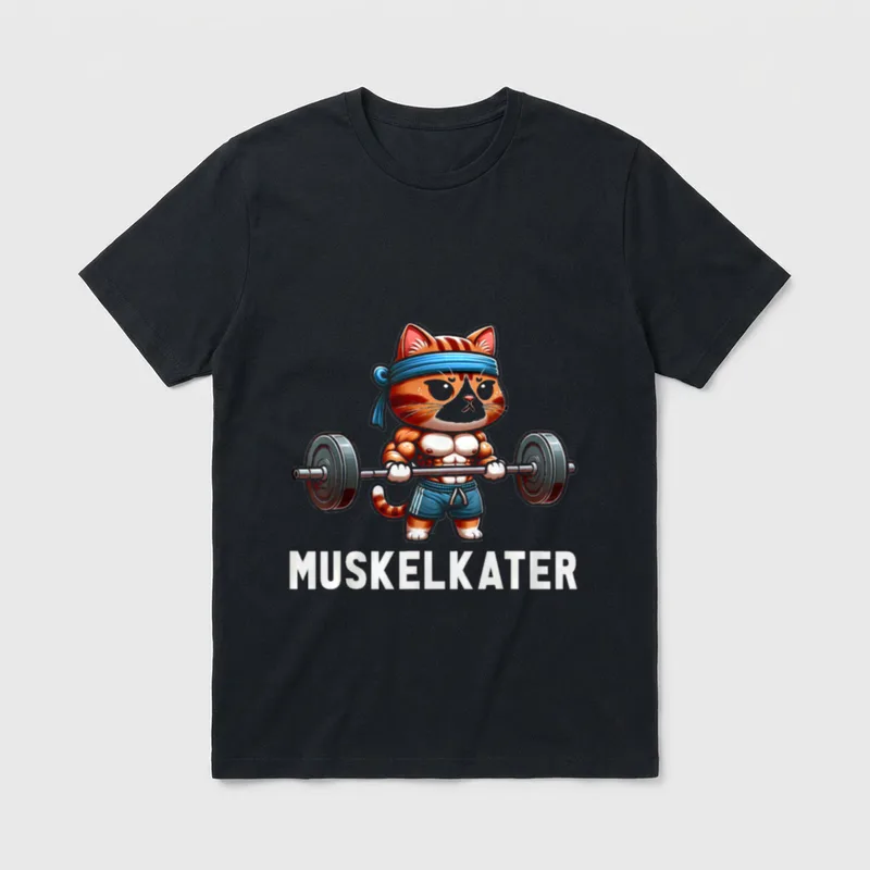 Bodybuilding Lustig Muskeln Fitness GYM T-Shirt – Klassisches T-Shirt in Schwarz