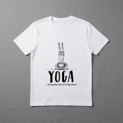 Yoga Meditation Lustig Yogi T-Shirt – Klassisches T-Shirt in Schwarz