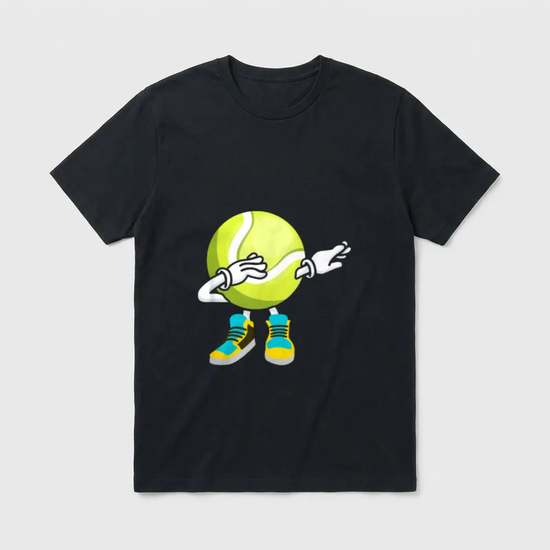 Tennisball für Trainer Dabbing T-Shirt – Klassisches T-Shirt in Schwarz