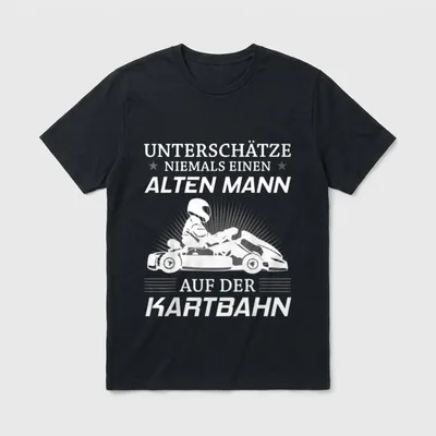 Kart Gokart Kartsport Kartfahrer T-Shirt – Klassisches T-Shirt in Schwarz