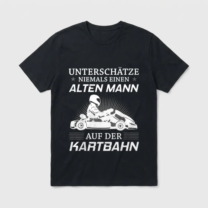 Kart Gokart Kartsport Kartfahrer T-Shirt – Klassisches T-Shirt in Schwarz