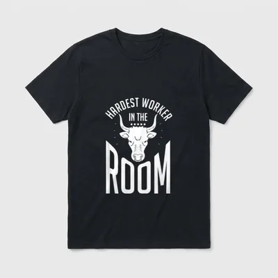 Hardest Worker In The T-Shirt – Klassisches T-Shirt in Schwarz
