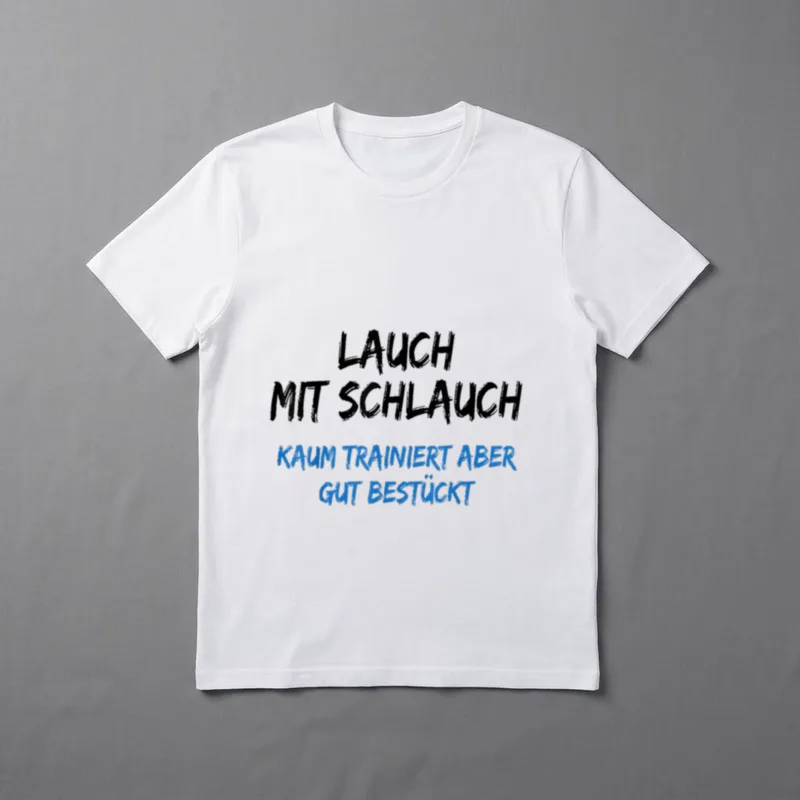 Lauch mit Schlauch Spruch Lustiges T-Shirt – Klassisches T-Shirt in Schwarz