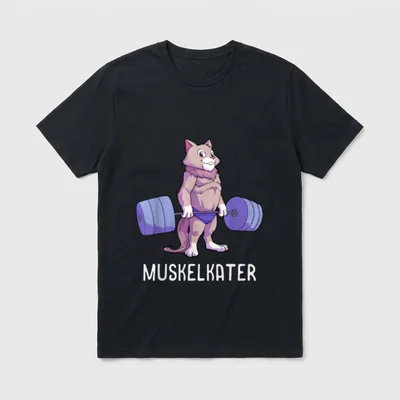 Fitness Workout Gym lustiges Bodybuilder T-Shirt – Klassisches T-Shirt in Schwarz