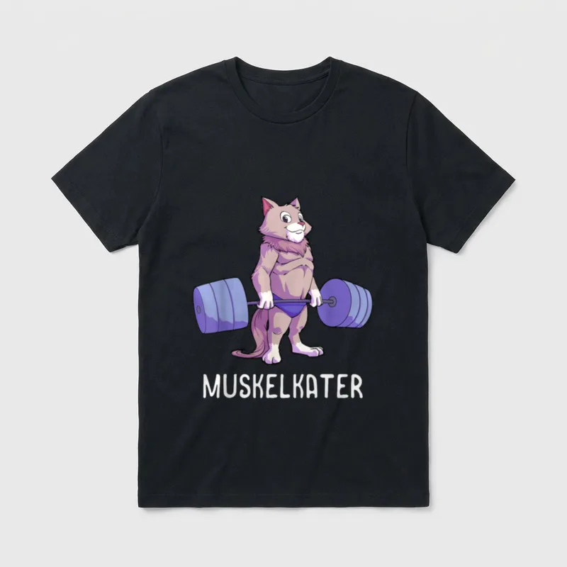 Fitness Workout Gym lustiges Bodybuilder T-Shirt – Klassisches T-Shirt in Schwarz