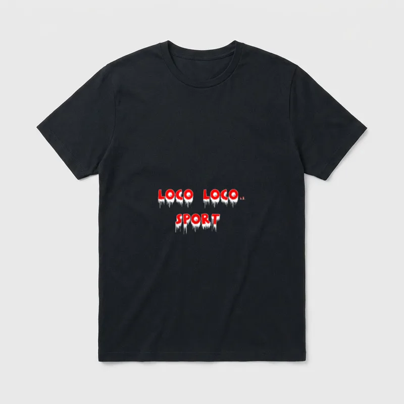 Loco Loco L.E. SportsT-Schirt T-Shirt – Klassisches T-Shirt in Schwarz