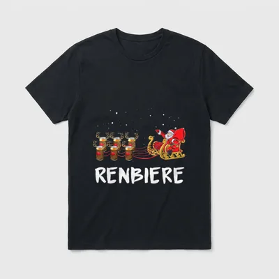 Bier Weihnachten Design Shop T-Shirt – Klassisches T-Shirt in Schwarz