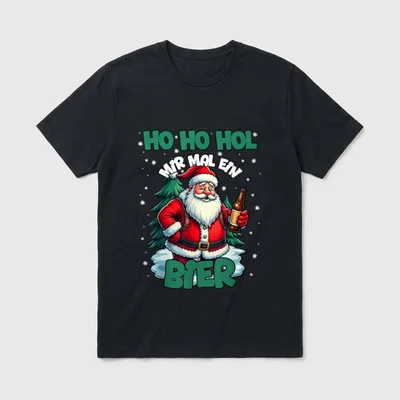 Lustiger Spruch Ho Ho T-Shirt – Klassisches T-Shirt in Schwarz