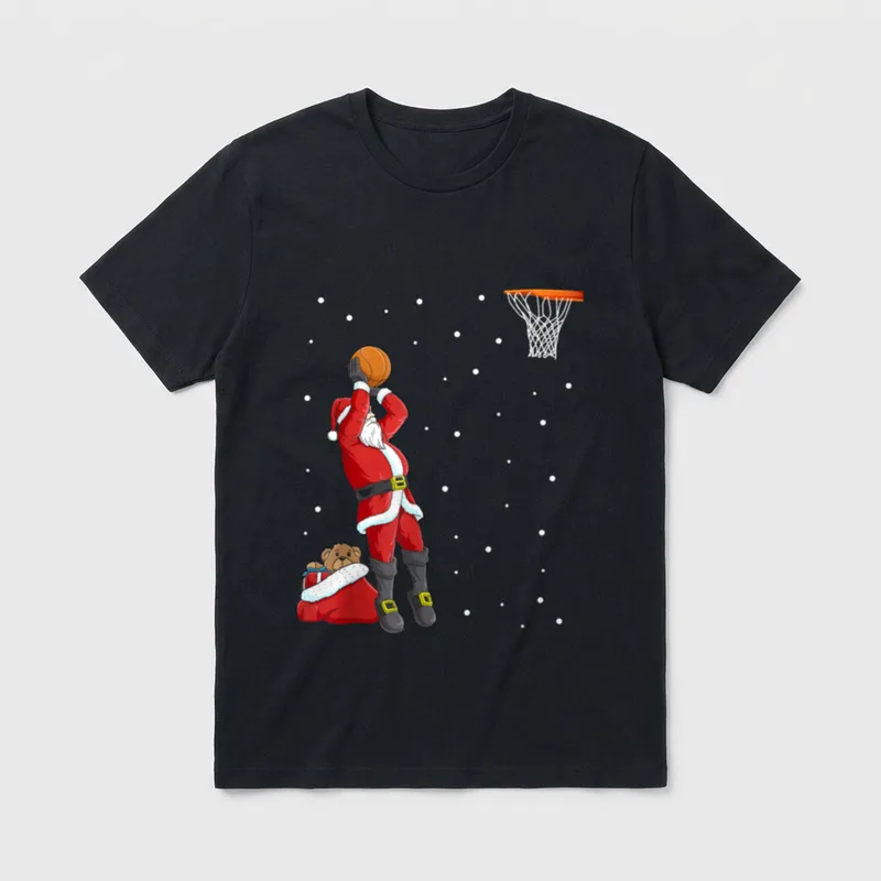 Witzige Basketball Weihnachten Geschenke T-Shirt – Klassisches T-Shirt in Schwarz