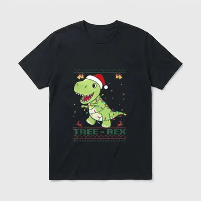 Tree Rex lustiger tyrannosaurus T-Shirt – Klassisches T-Shirt in Schwarz