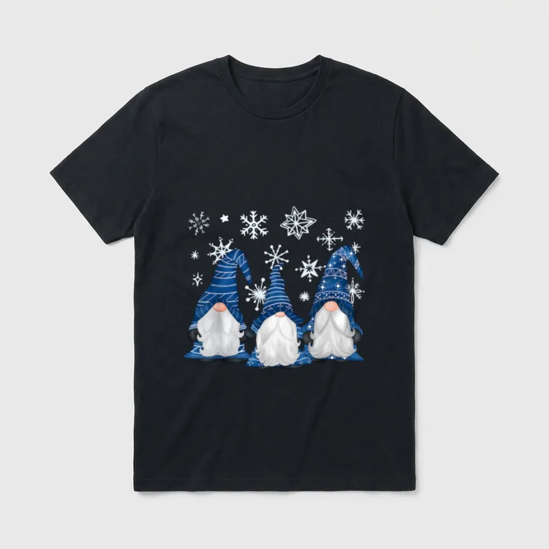 Lustige Weihnachts-Wichtel Christmas Gnome T-Shirt – Klassisches T-Shirt in Schwarz