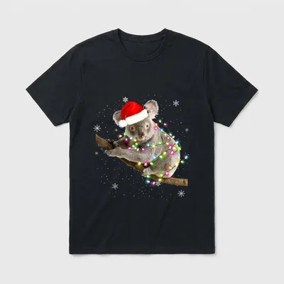 lustige Weihnachtskleidung koala Faultier T-Shirt – Klassisches T-Shirt in Schwarz