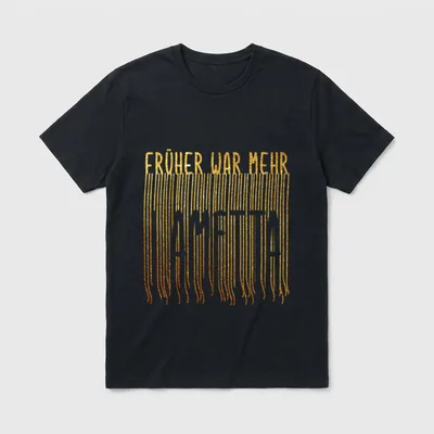 Früher War mehr Lametta Weihnachten T-Shirt – Klassisches T-Shirt in Schwarz