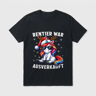 Rentier war ausverkauft T-Shirt – Klassisches T-Shirt in Schwarz
