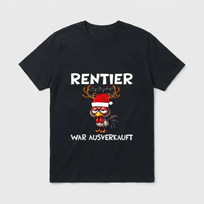 Rentier War Ausverkauft Xmas T-Shirt – Klassisches T-Shirt in Schwarz
