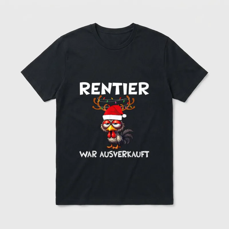 Rentier War Ausverkauft Xmas T-Shirt – Klassisches T-Shirt in Schwarz