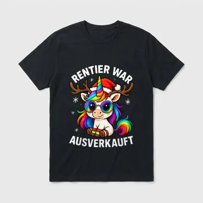 Weihnachts Humor T-Shirt – Klassisches T-Shirt in Schwarz