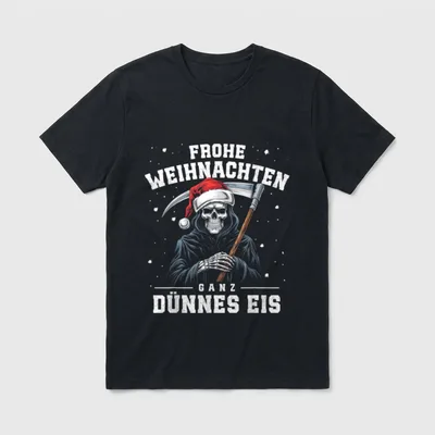 Frohe Weihnachten Anti-Weihnachten Humorvoll T-Shirt – Klassisches T-Shirt in Schwarz